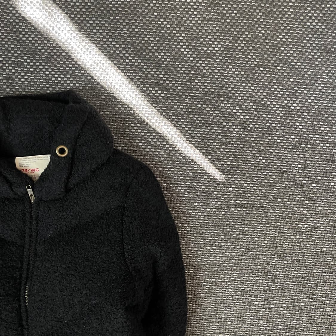 JPN 블랙 뽀글이 후드 자켓 상품이미지3