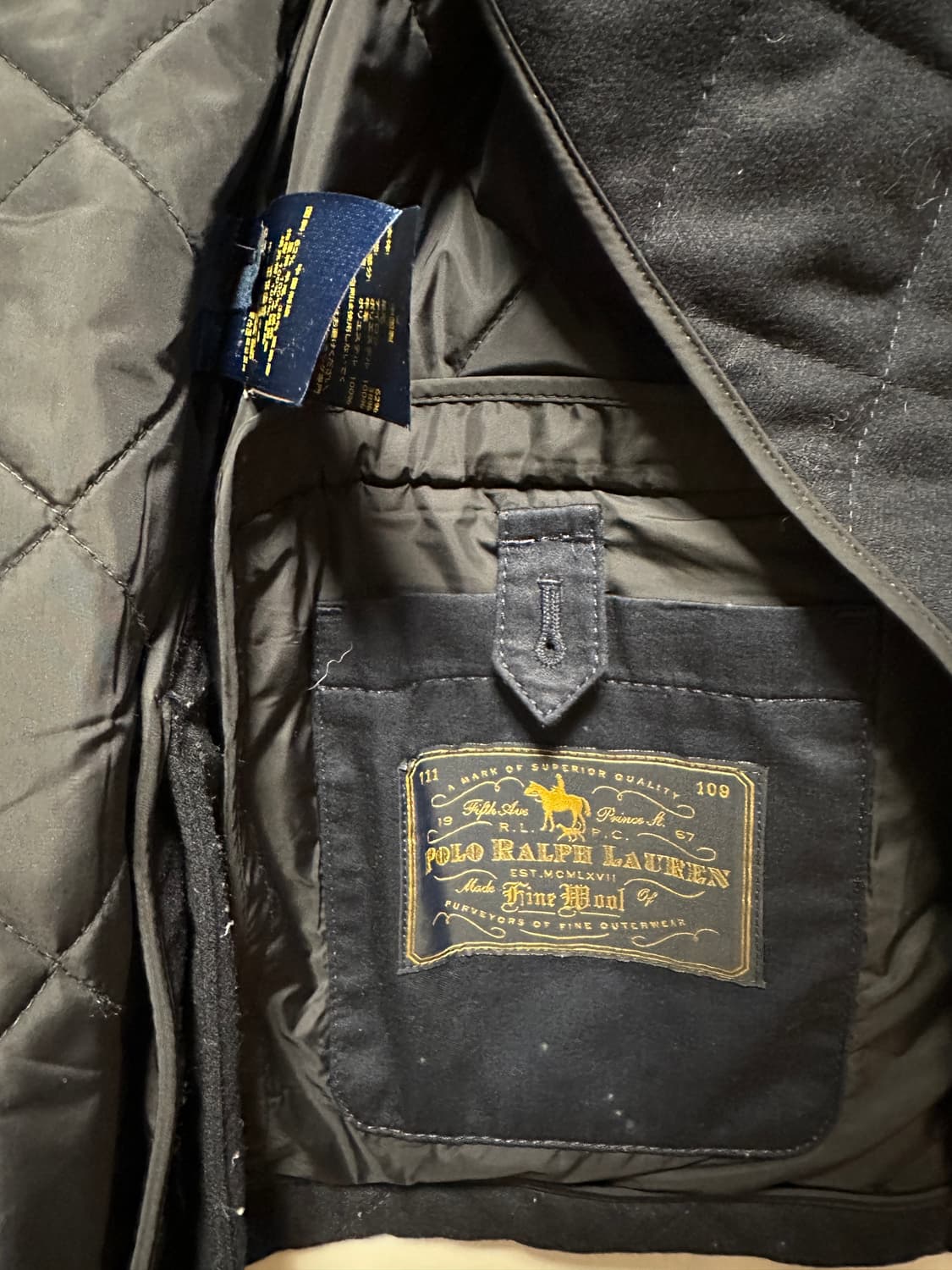 폴로 랄프로렌 퀼팅 자켓 S사이즈 상품이미지4