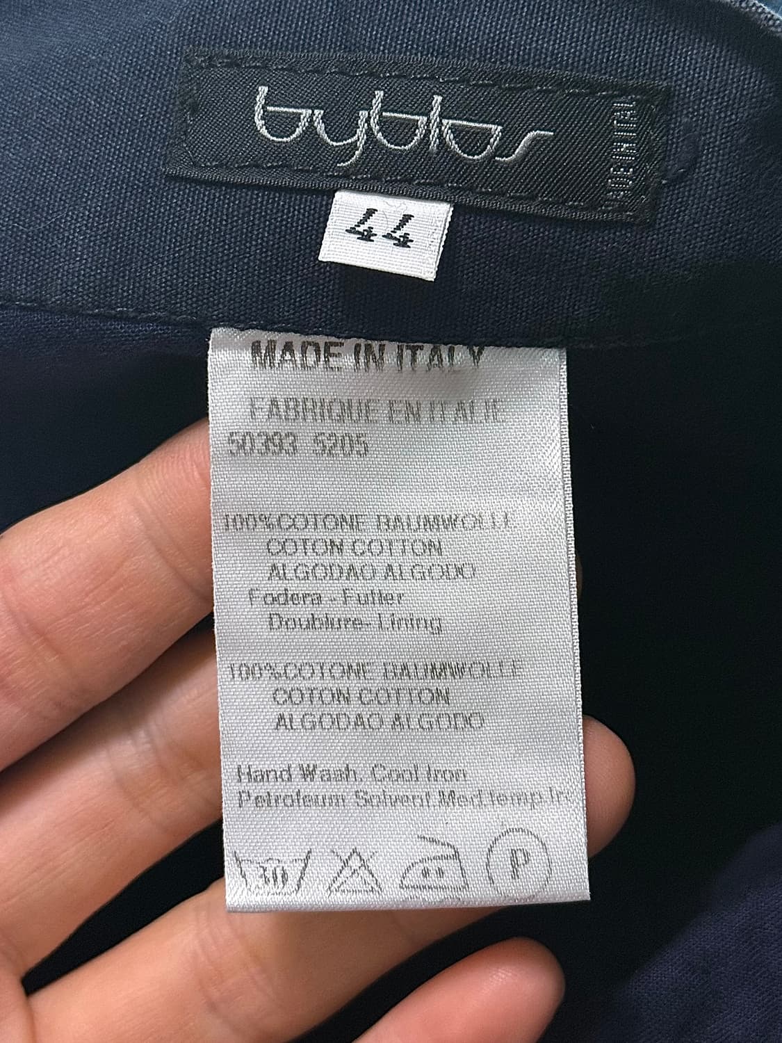 byblos 네이비 남색 치노 일자 스트레이트 워크 29 팬츠 밀리터리 상품이미지7