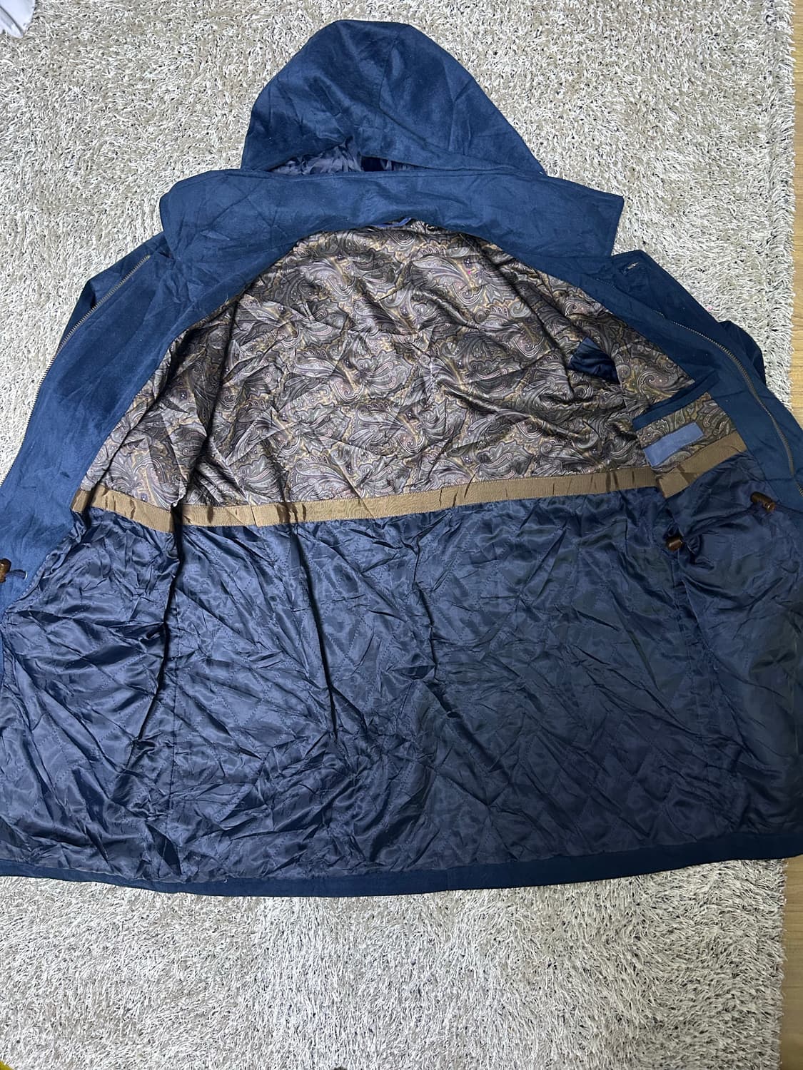 일제 스웨이드느낌 후드자켓 사이즈 105~110 상품이미지4