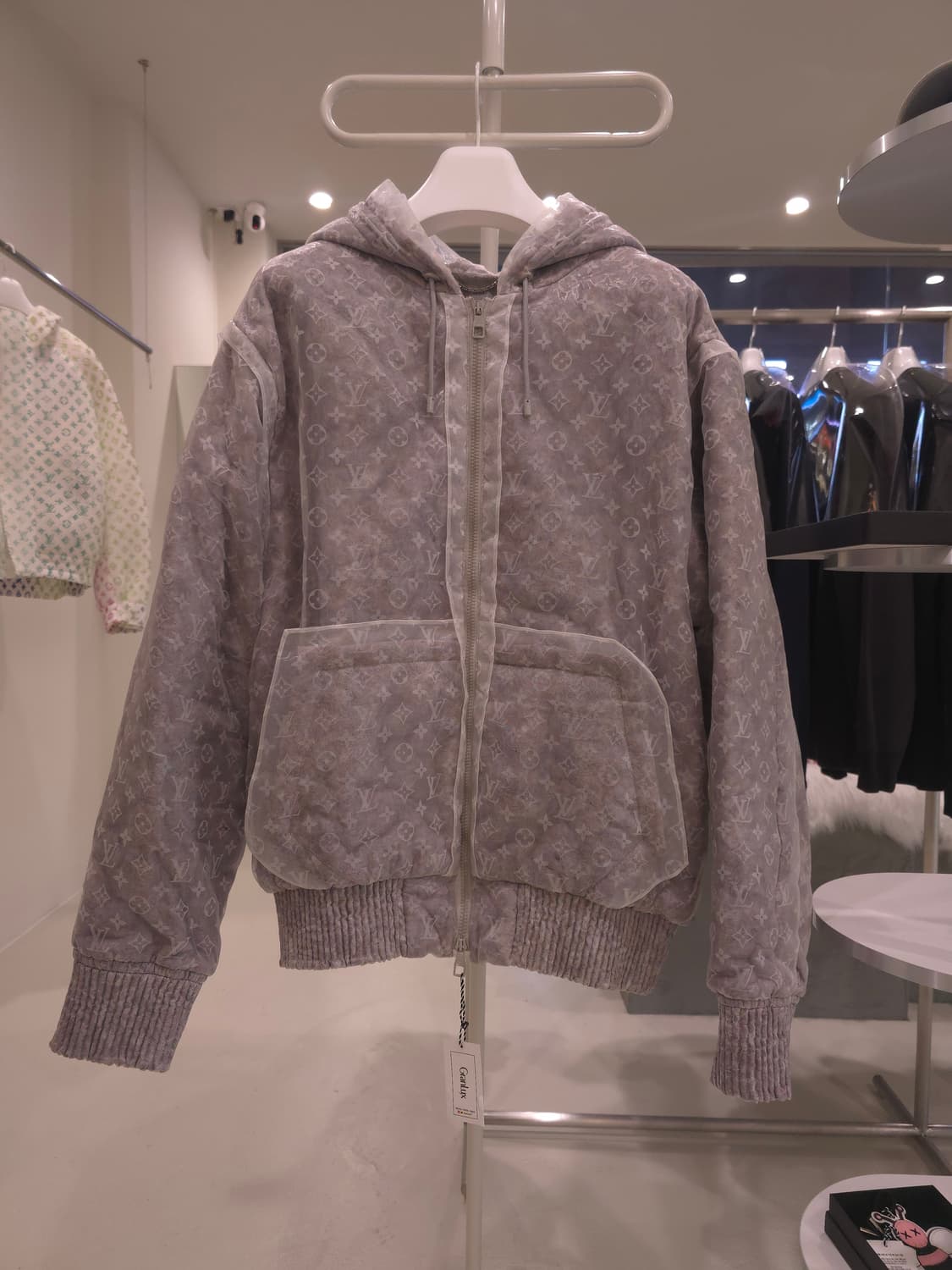 [정품/중고] 루이비통 오간자 패디드 블루종 상품이미지1