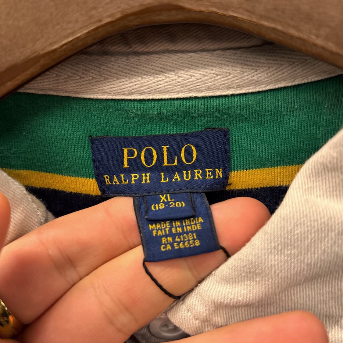 신형라벨 폴로 랄프로렌 멀티컬러 스트라이프 저지 럭비셔츠 퍼플 N913 상품이미지7