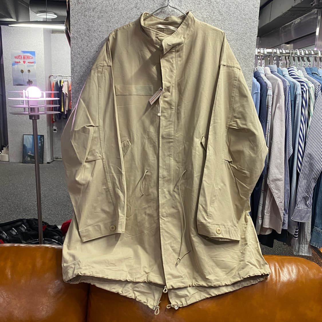 라퍼지스토어 아이보리 피쉬테일 야상 자켓 B4113 상품이미지2