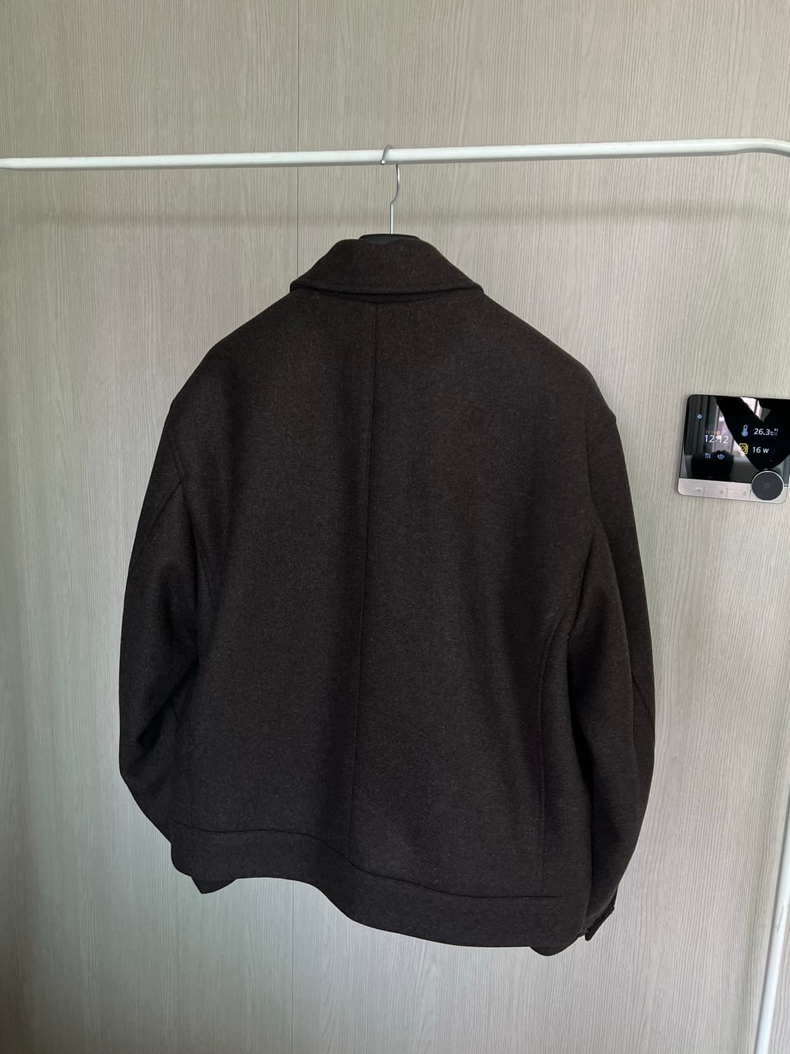 지플리시 헤비 울 블렌드 숏코트 브라운 [새상품] 상품이미지5