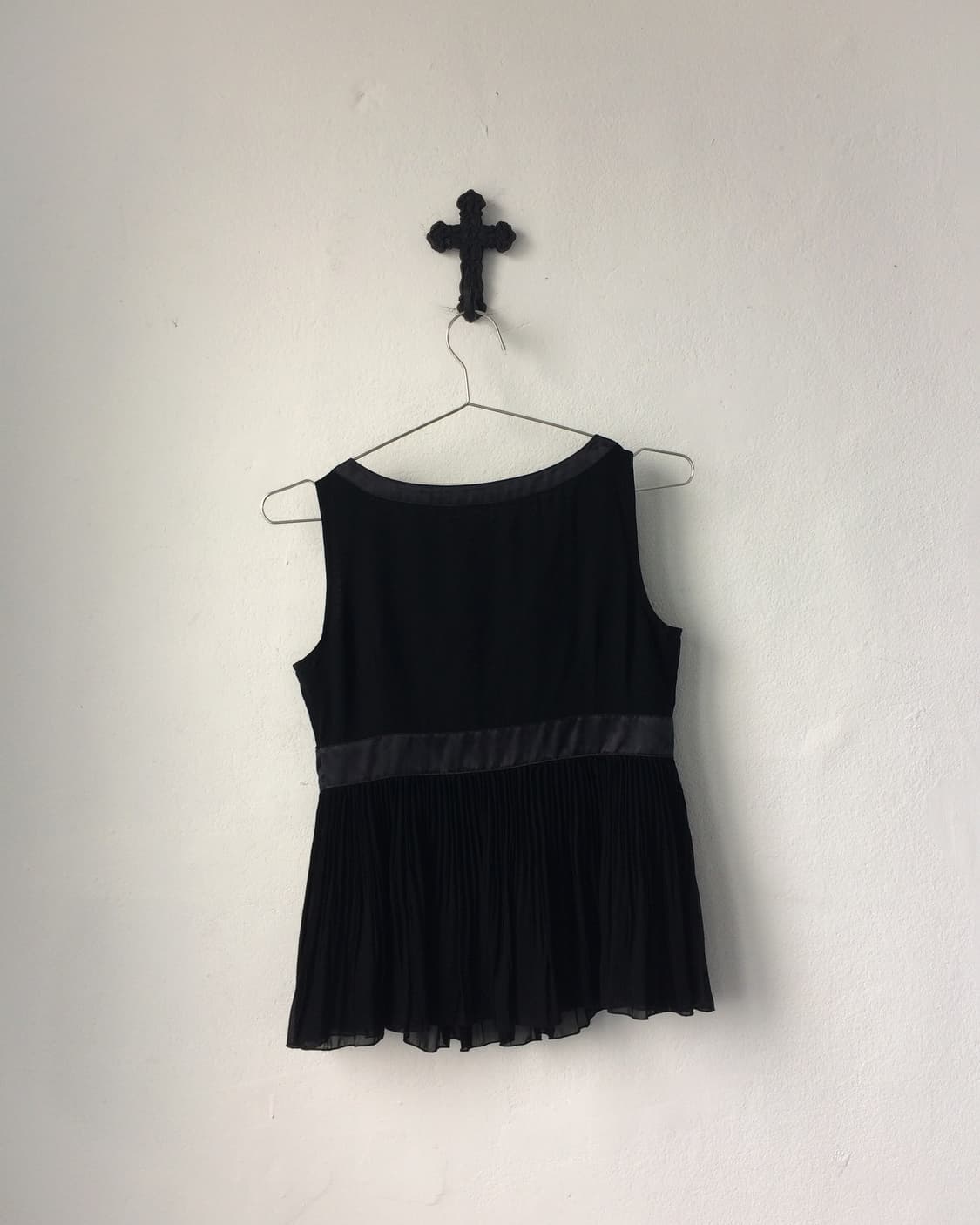 Tied point pleats layer sleeveless 상품이미지4