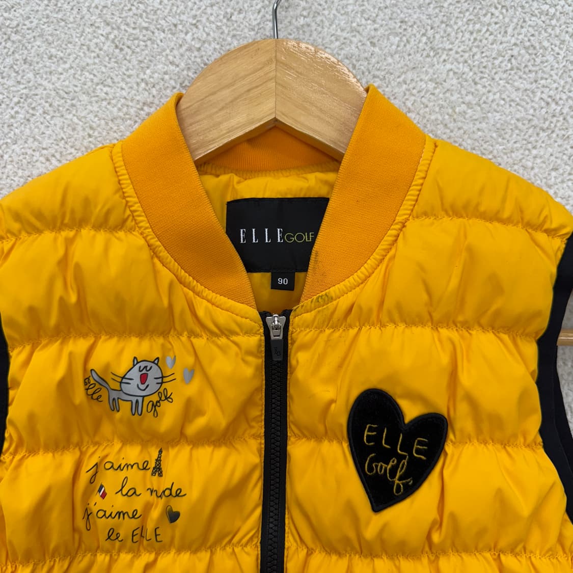 [90] 엘르 골프 여성 구스다운 경량 패딩 조끼 베스트 3714 상품이미지5
