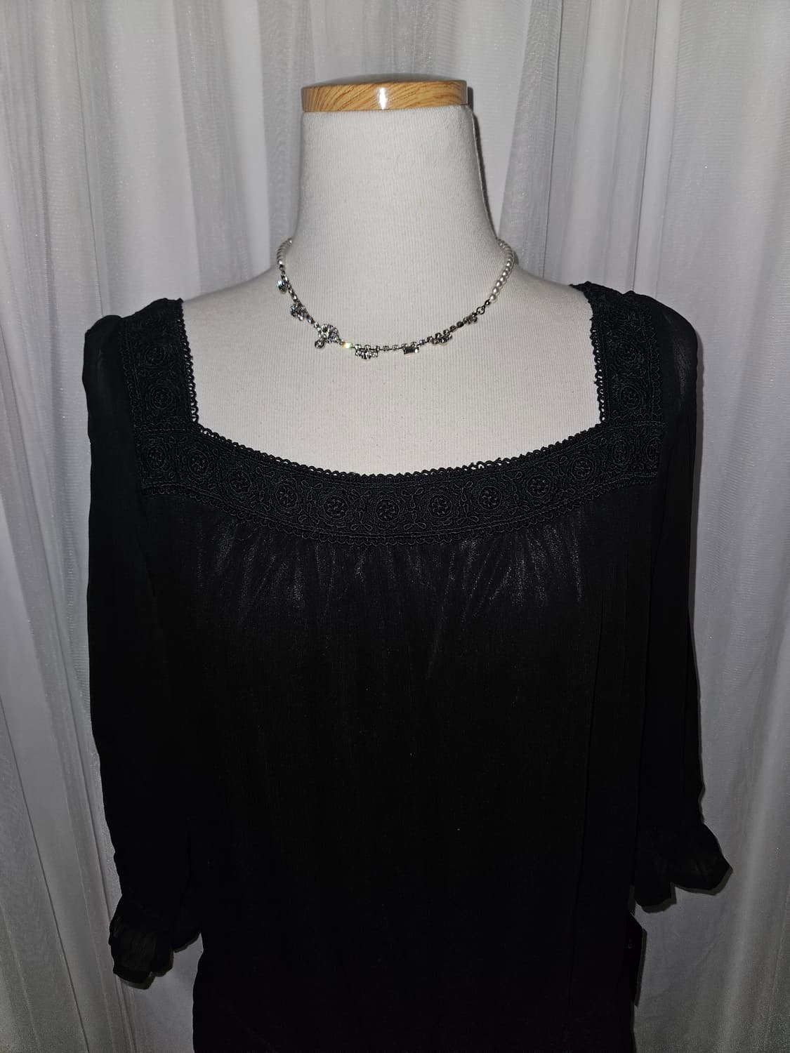 pikabia 공겜 히메 문 블랙 드레스 상품이미지2