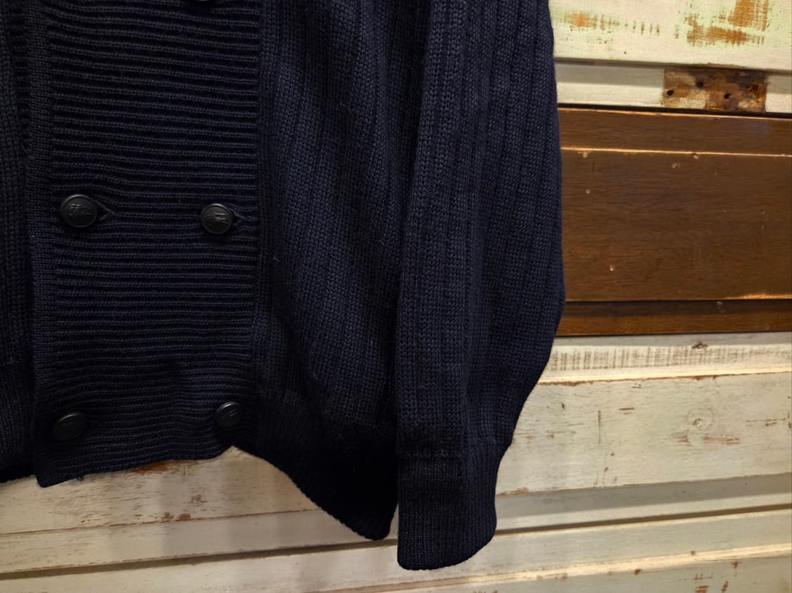 80'S 버버리 아카이브 숄칼라 카디건 상품이미지5