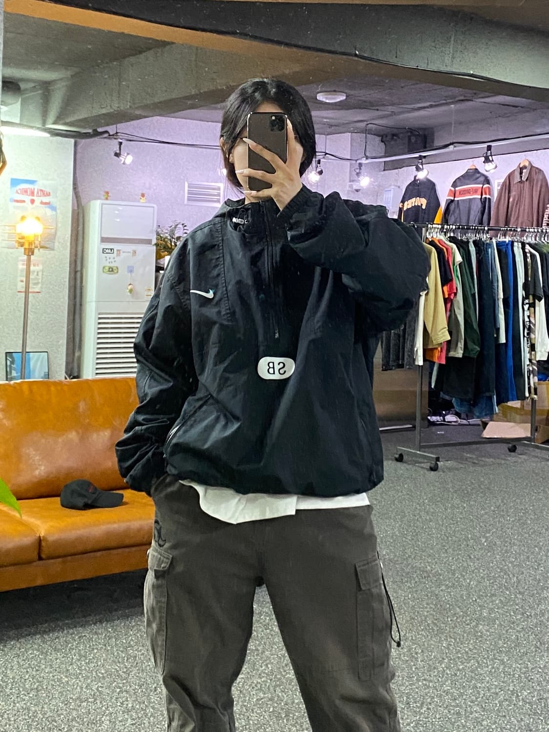 나이키 SB 아노락 바람막이 블랙 B5009 상품이미지1