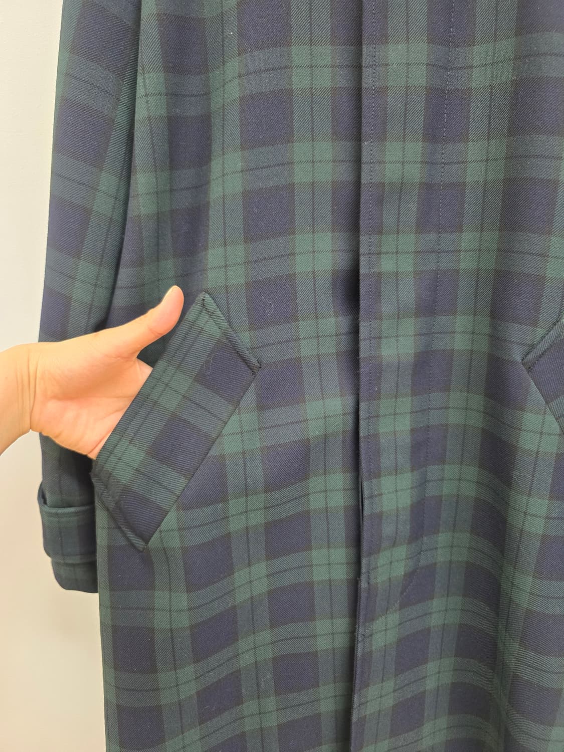 A.P.C 타탄체크 간절기 아방 코트 상품이미지5