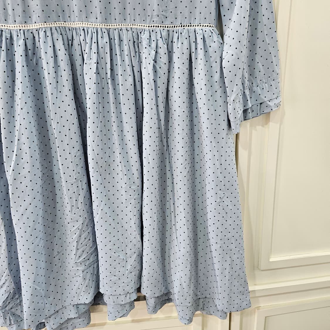 도트 세일러카라 원피스 상품이미지4