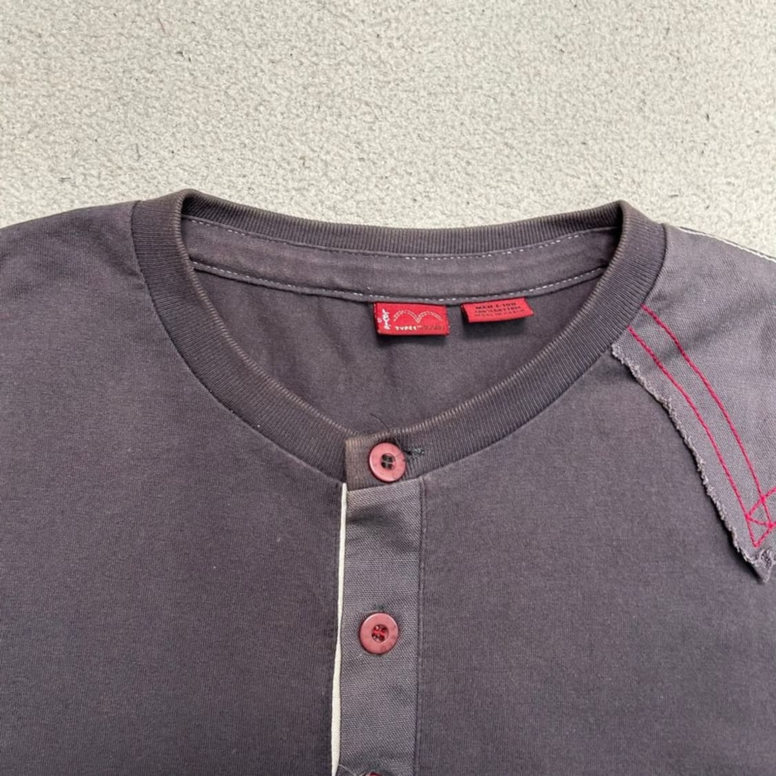 LEVI'S TYPE-1 헨리넥 그런지 롱슬리브 L 상품이미지3