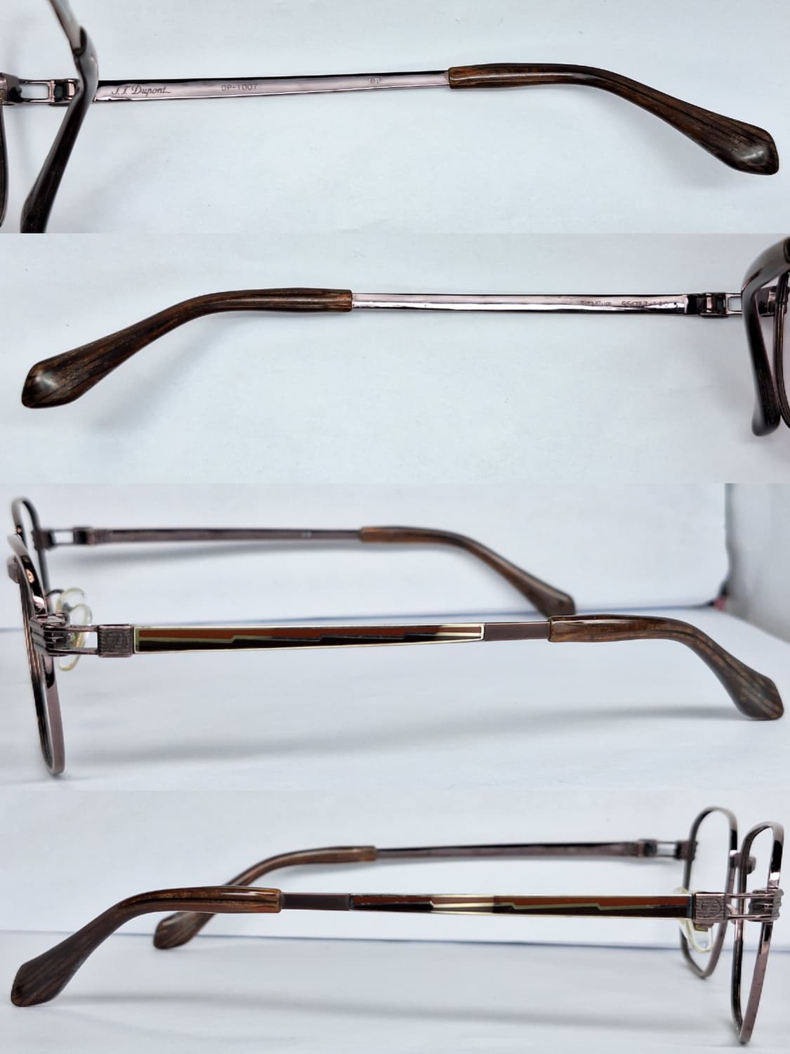 듀퐁 DP-1007 티타늄 IP 이온 도금 웰링턴 브라운 안경테 안경 상품이미지3