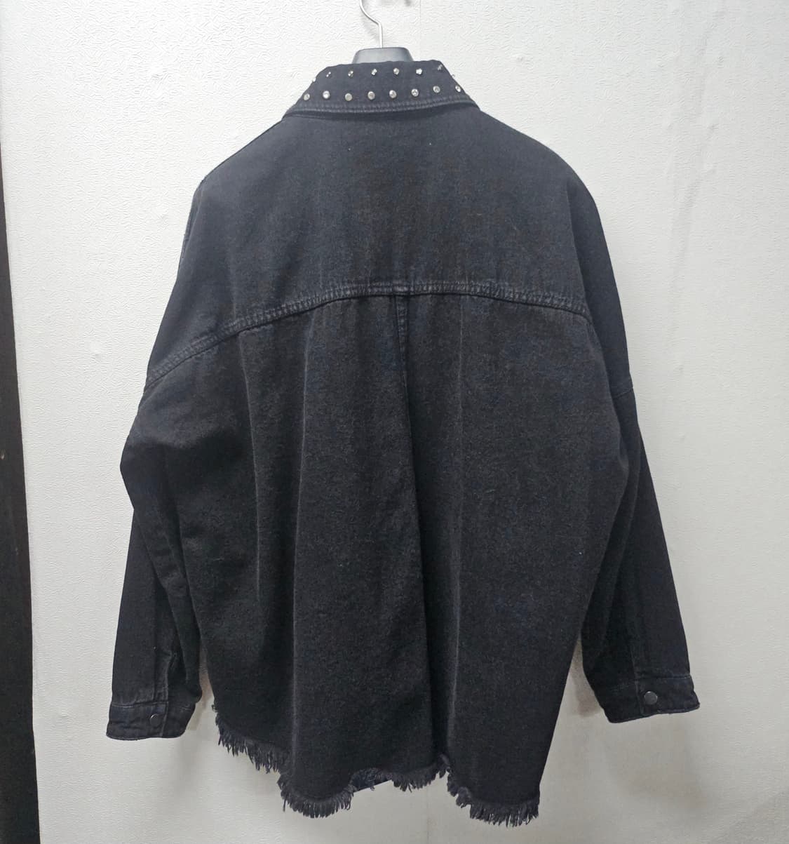 자라 드랍 숄더 스터드셔츠 데님 셔츠 재킷 L 상품이미지3