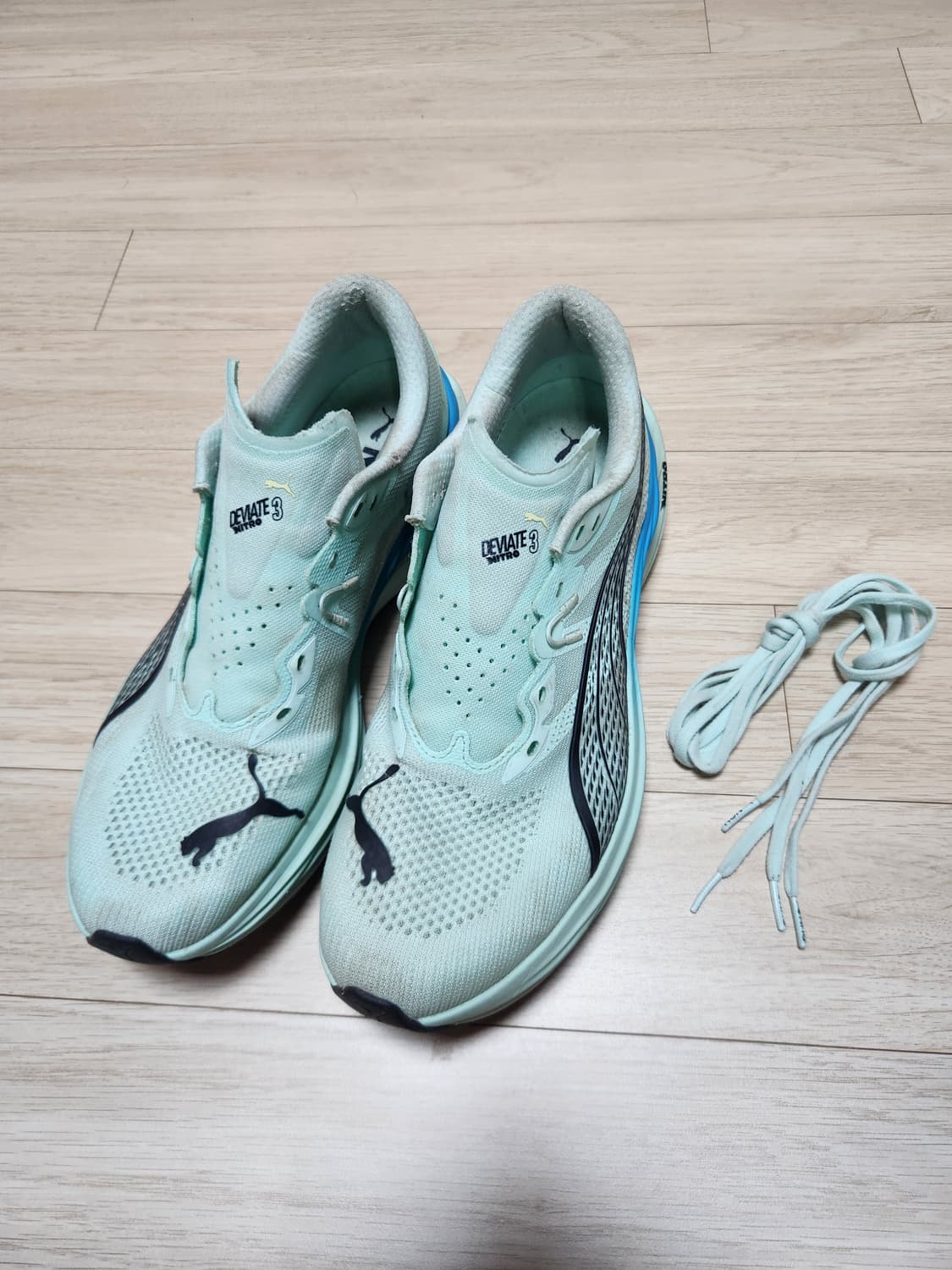 [푸마] 디비에이트 나이트로3 민트 런닝화 285 상품이미지3