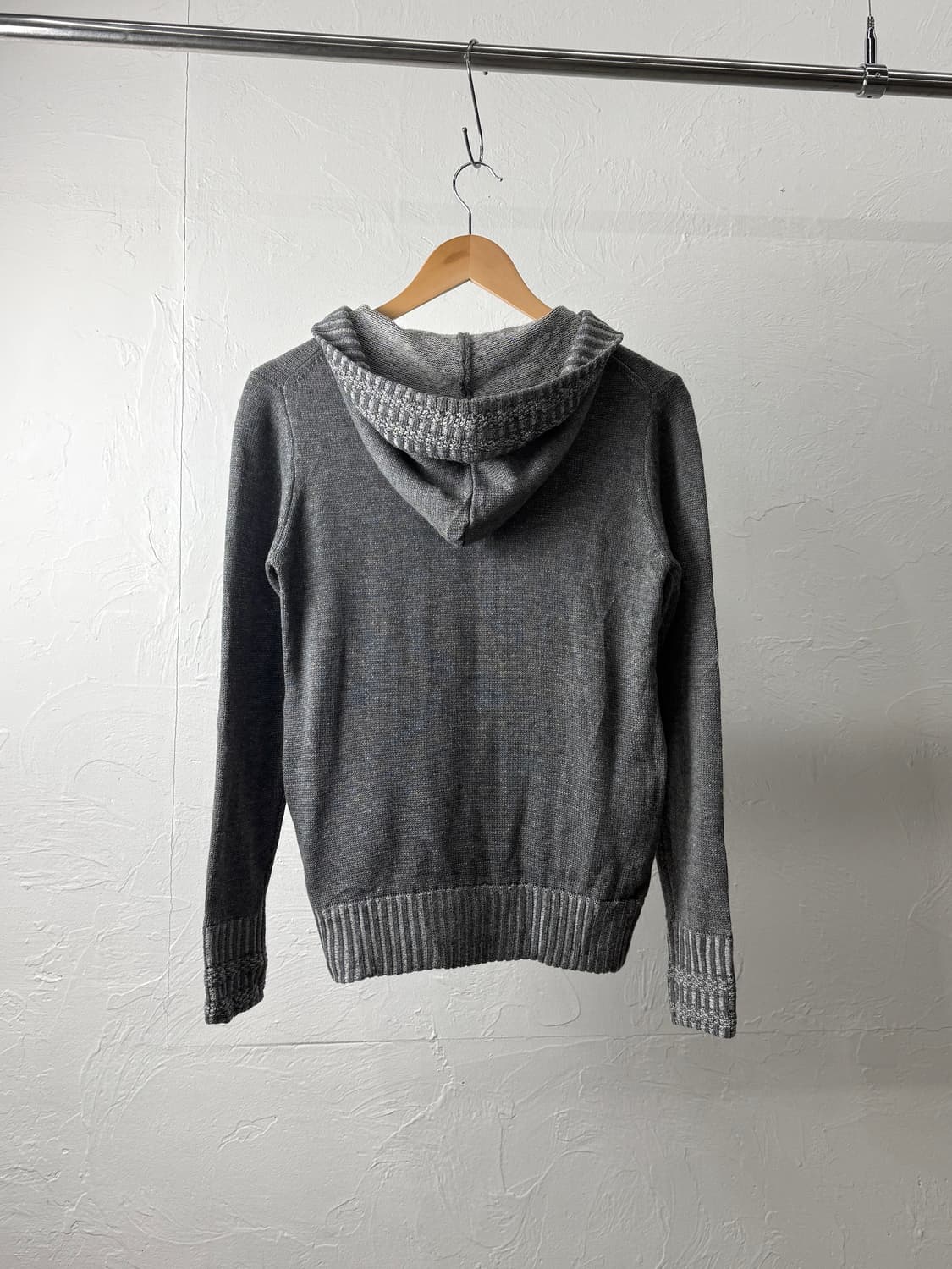 Camucamu 니트 후드 집업 상품이미지4