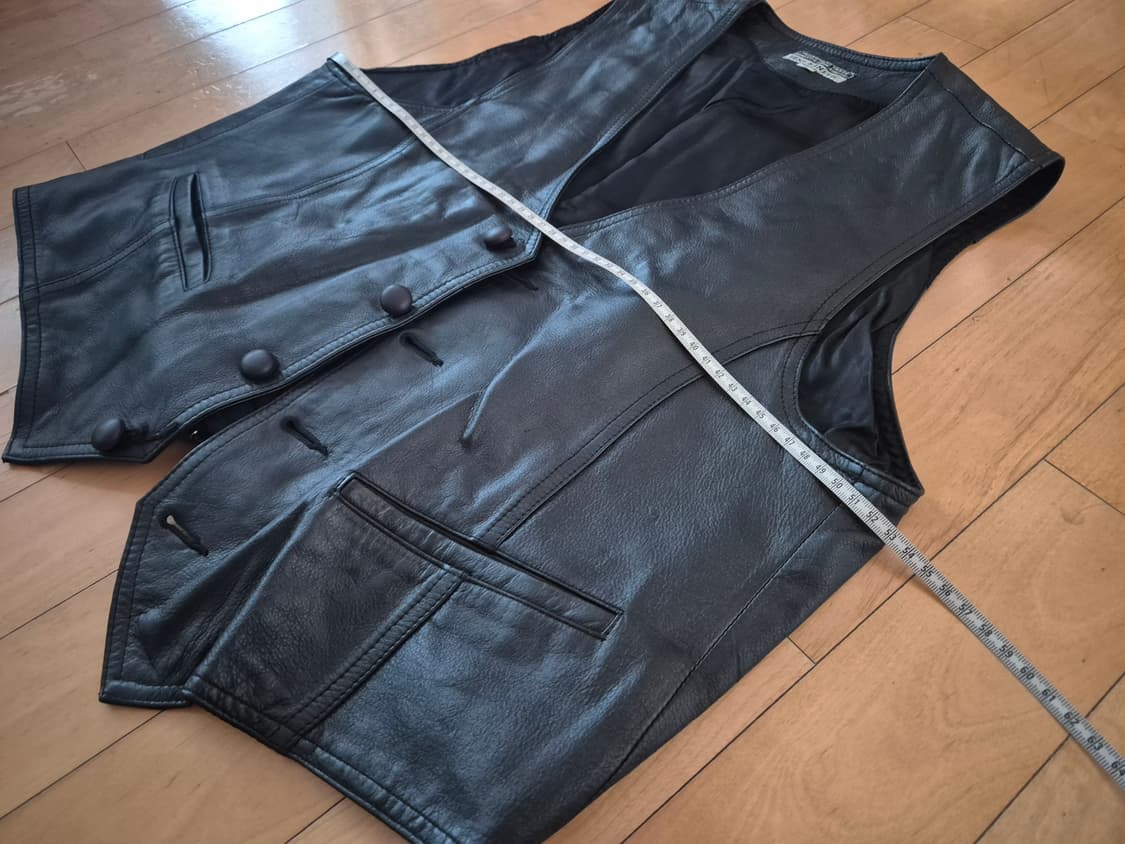 검정색 가죽 베스트 상품이미지5