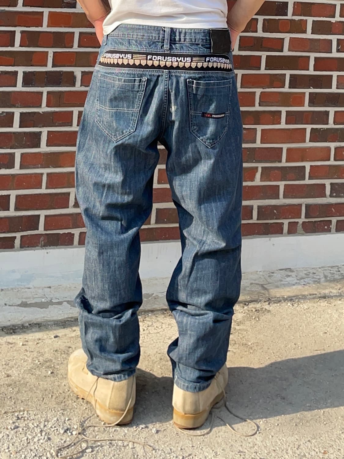 FUBU Embroidered Denim Jeans  상품이미지2