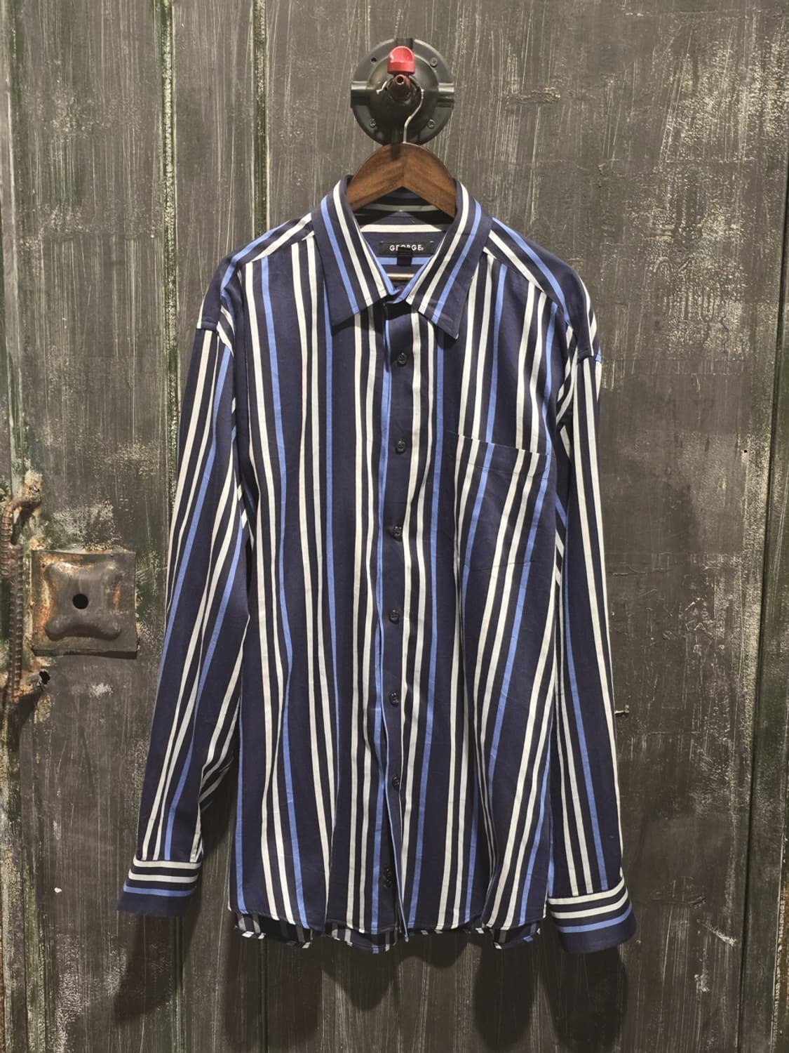 George Stripe Button-down Shirt 상품이미지1