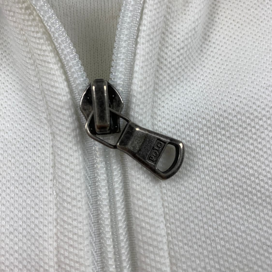 폴로 랄프로렌 빅포니 코튼 집업 져지 화이트 상품이미지4