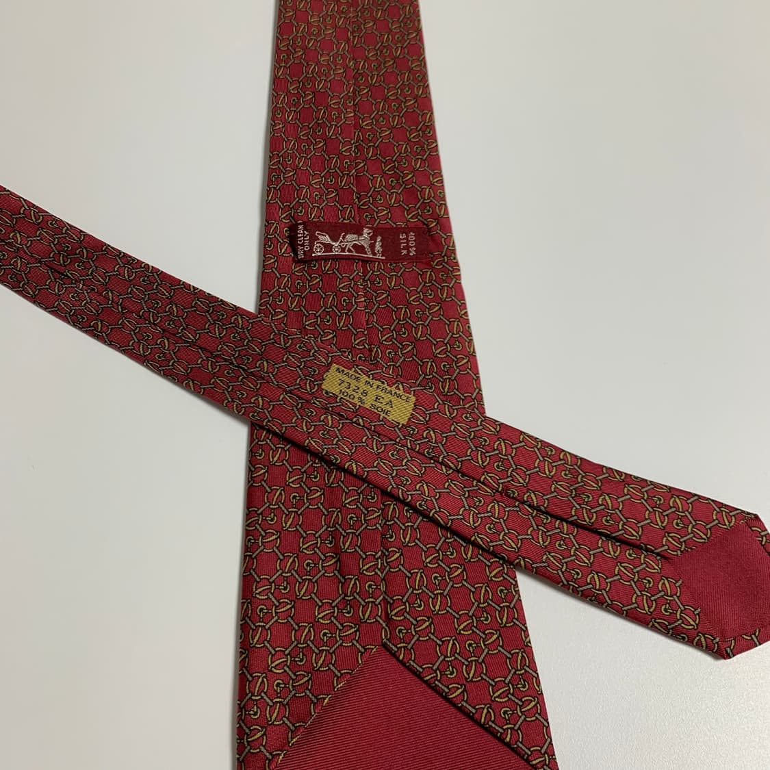 에르메스(HERMES) 프랑스 100실크 명품넥타이 A등급 8.4cm 상품이미지7