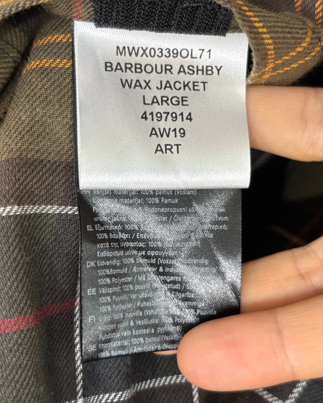 Barbour 바버 왁스 자켓 상품이미지8