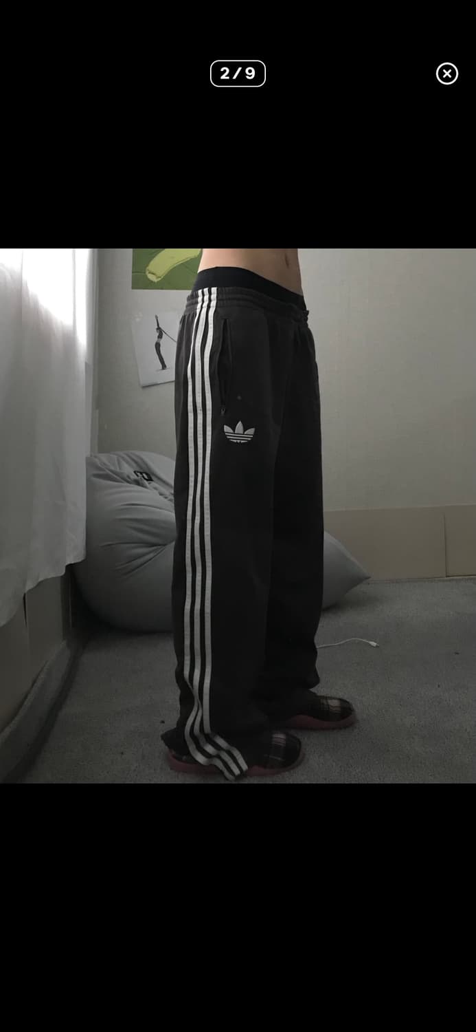 아디다스 초코 브라운 삼선 트레이닝 바지  상품이미지2