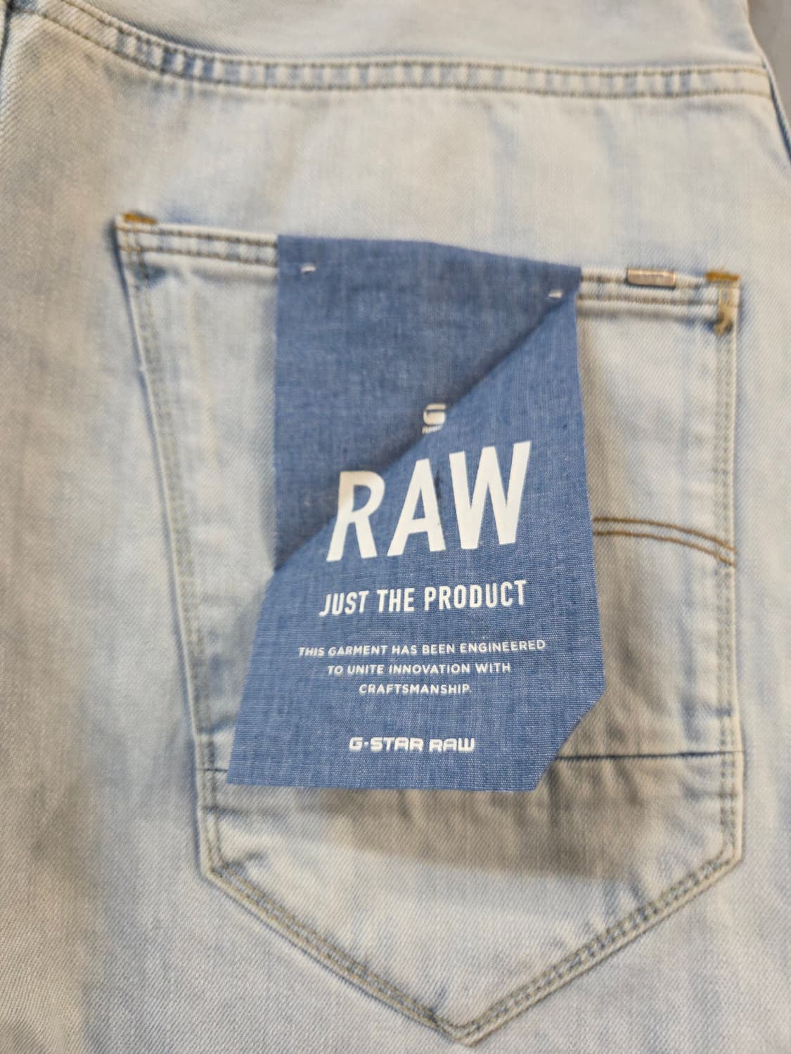 G-STAR 라이트 데님 5부 반바지(W33)디피용 상품이미지6
