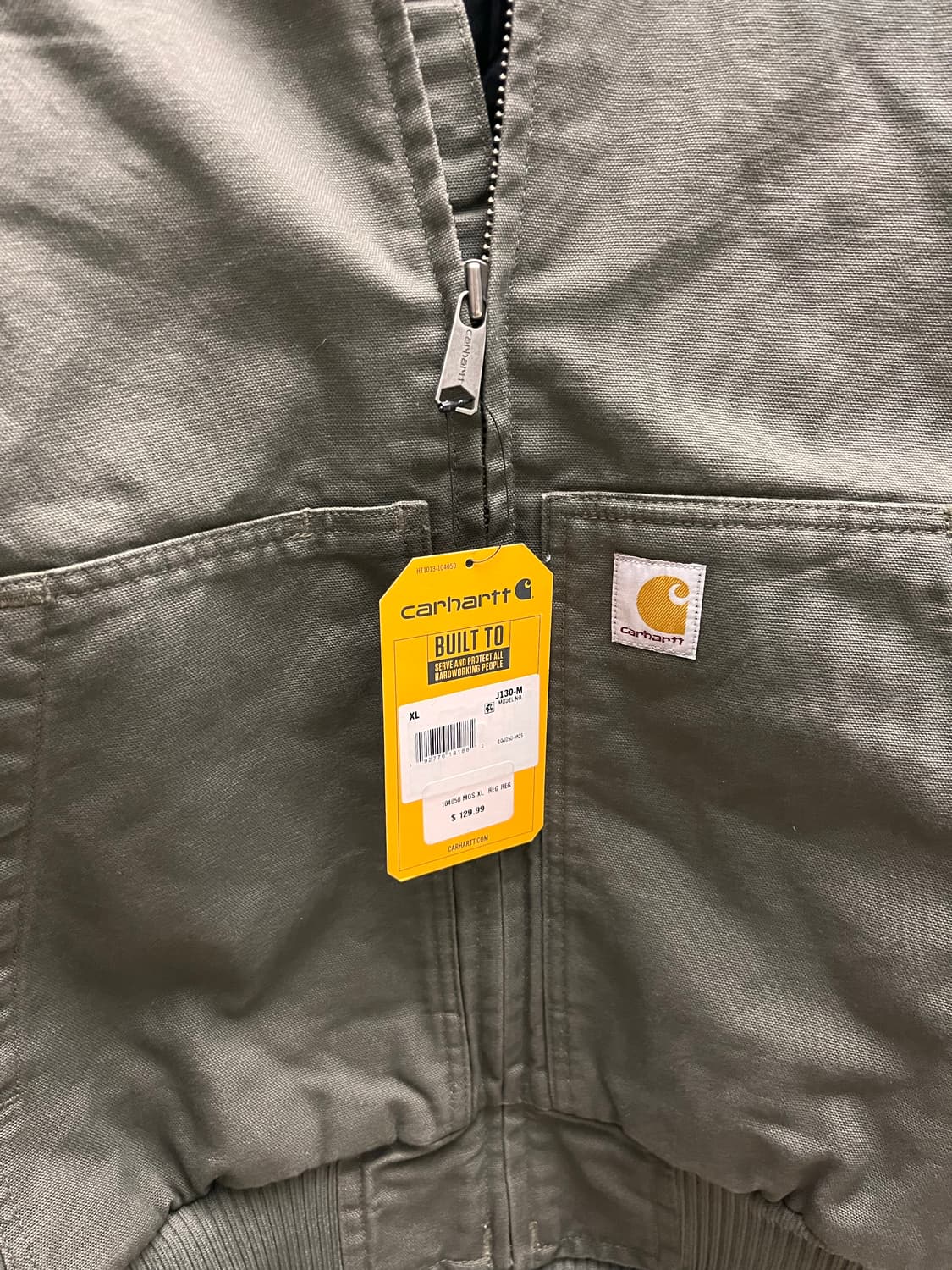 [새상품/택포함] 칼하트 J130 워시드 덕 액티브 자켓 모스 XL 상품이미지2