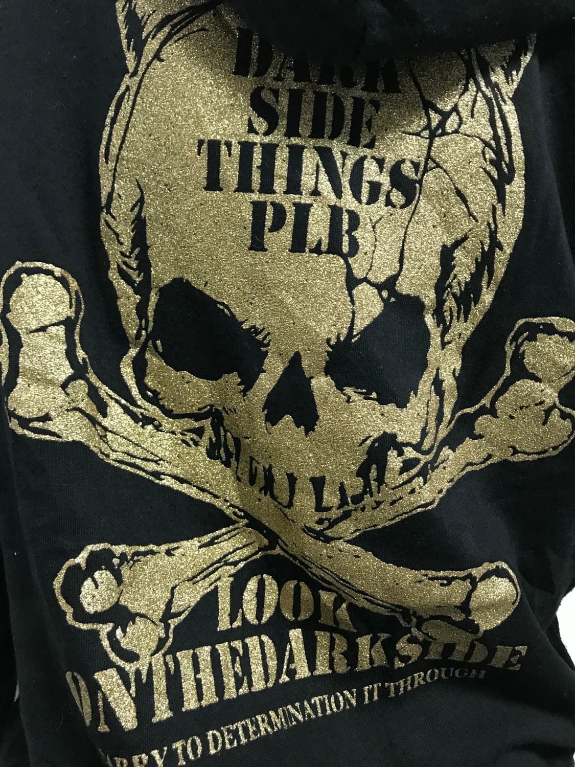 빈티지 갸루 펑크 해골 큐빅 스팽글 후드 집업 상품이미지8