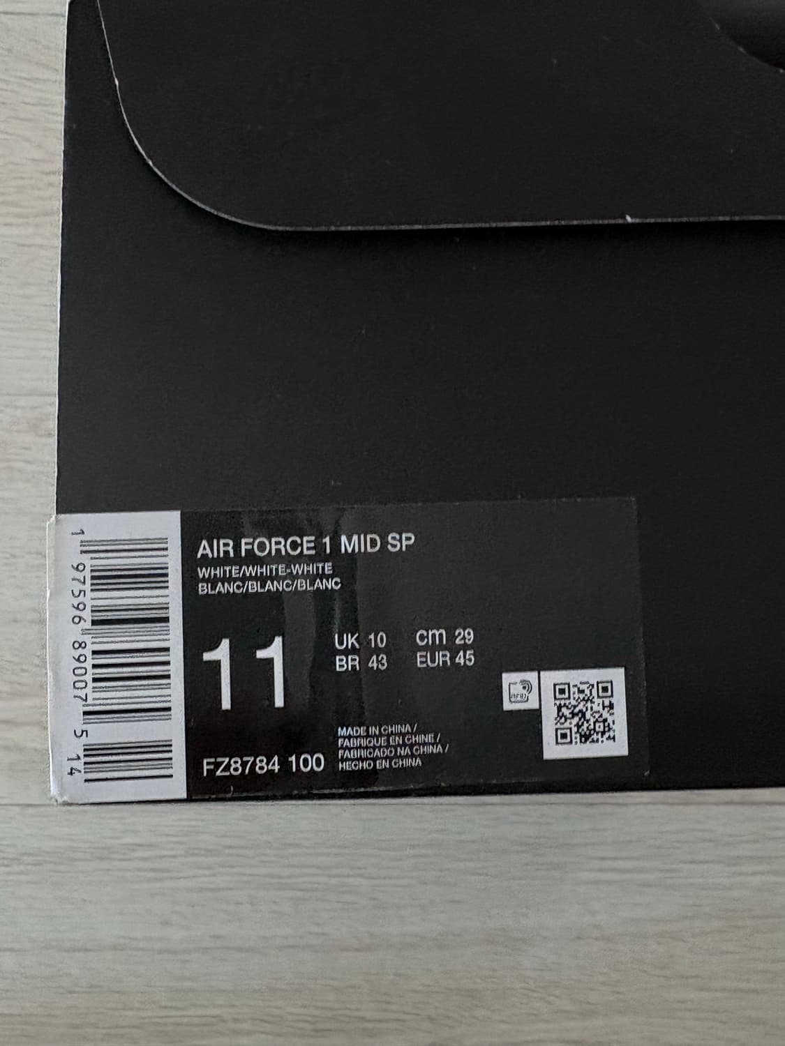 나이키 슈프림 에어포스1 미드 화이트 290 상품이미지10