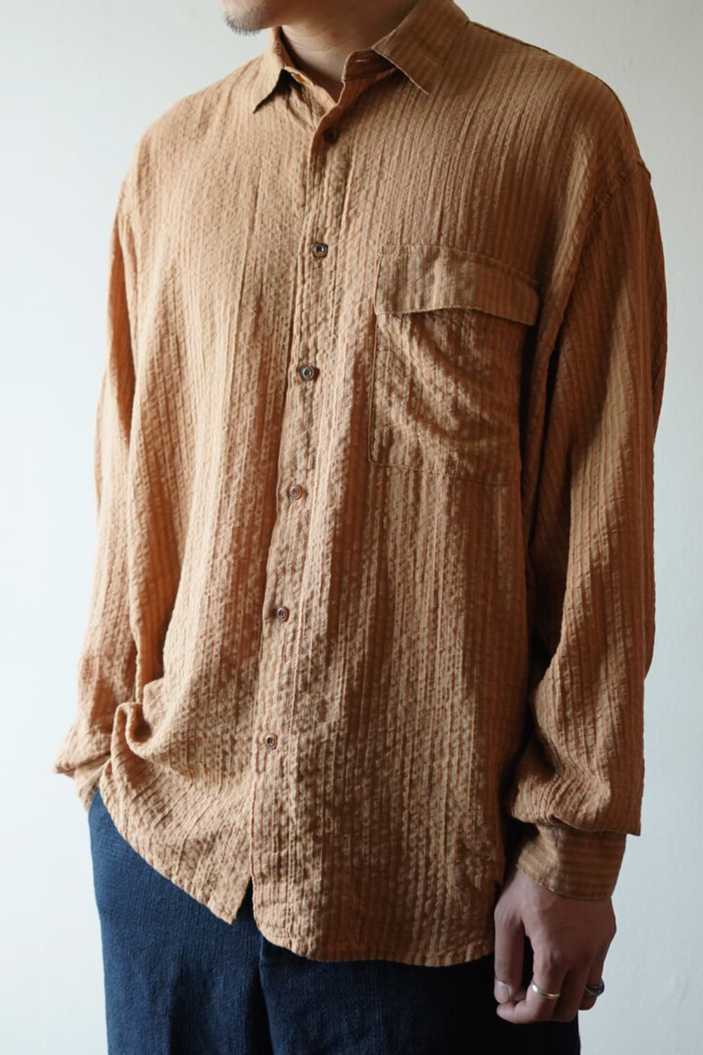 Wardrobe.41 오버사이즈 파자마 셔츠 상품이미지3