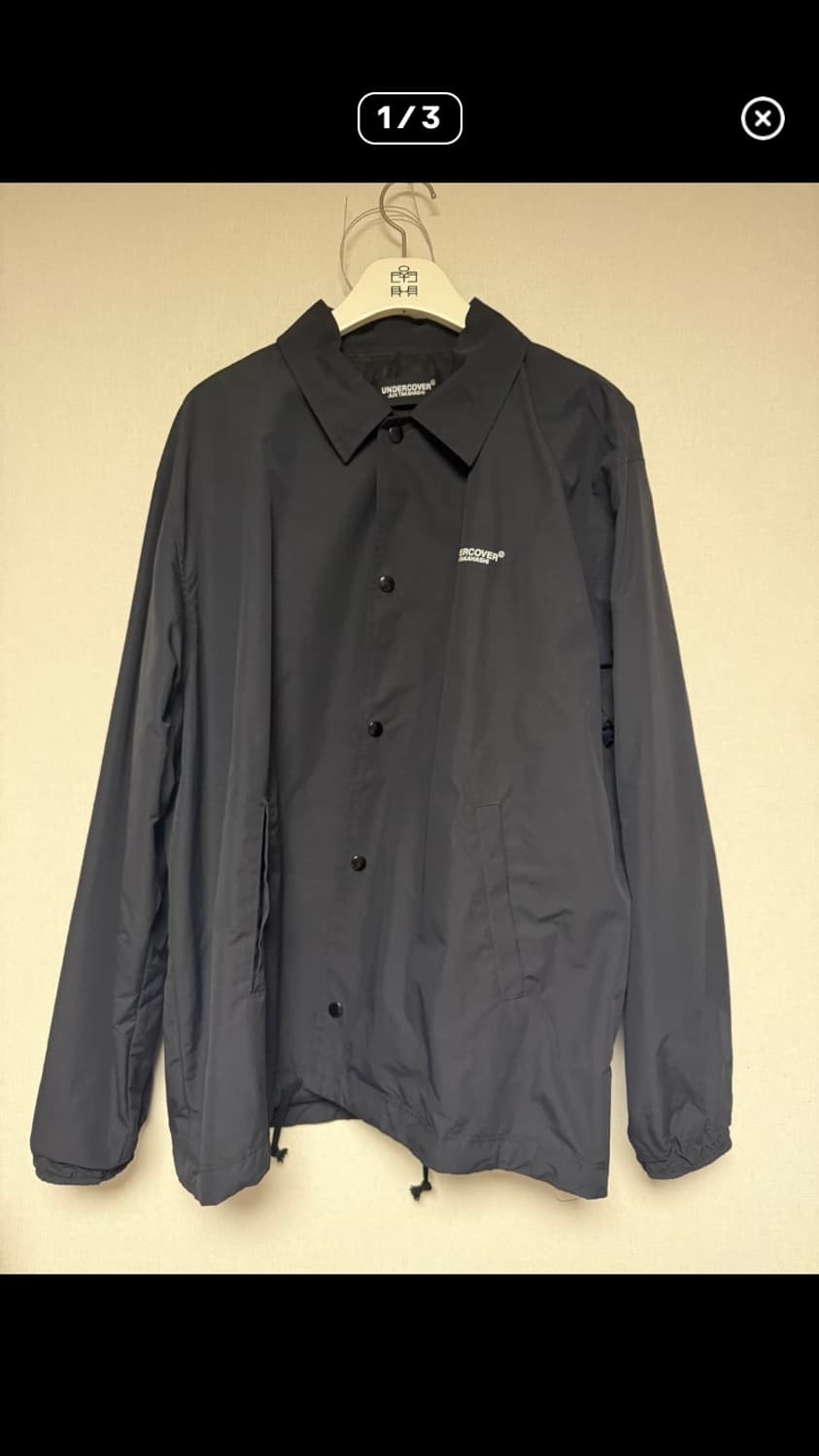 (5) 언더커버 23FW 코치자켓 블랙 undercover 상품이미지1
