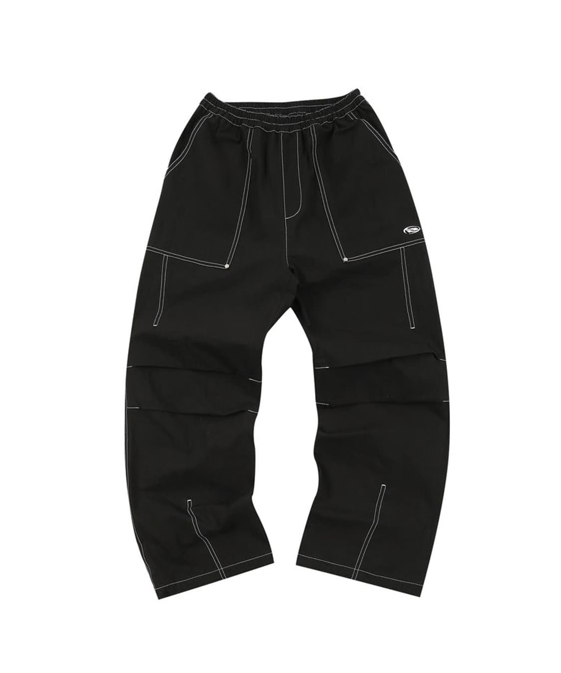 SLOWACID Stitch nylon parachute pants 카키 상품이미지3