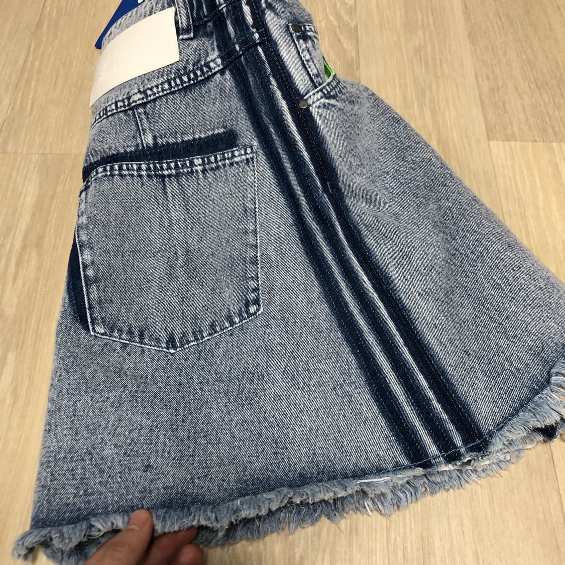 (S) 새상품 아디다스 X 크세니아 슈나이더 데님 미니스커트 상품이미지3