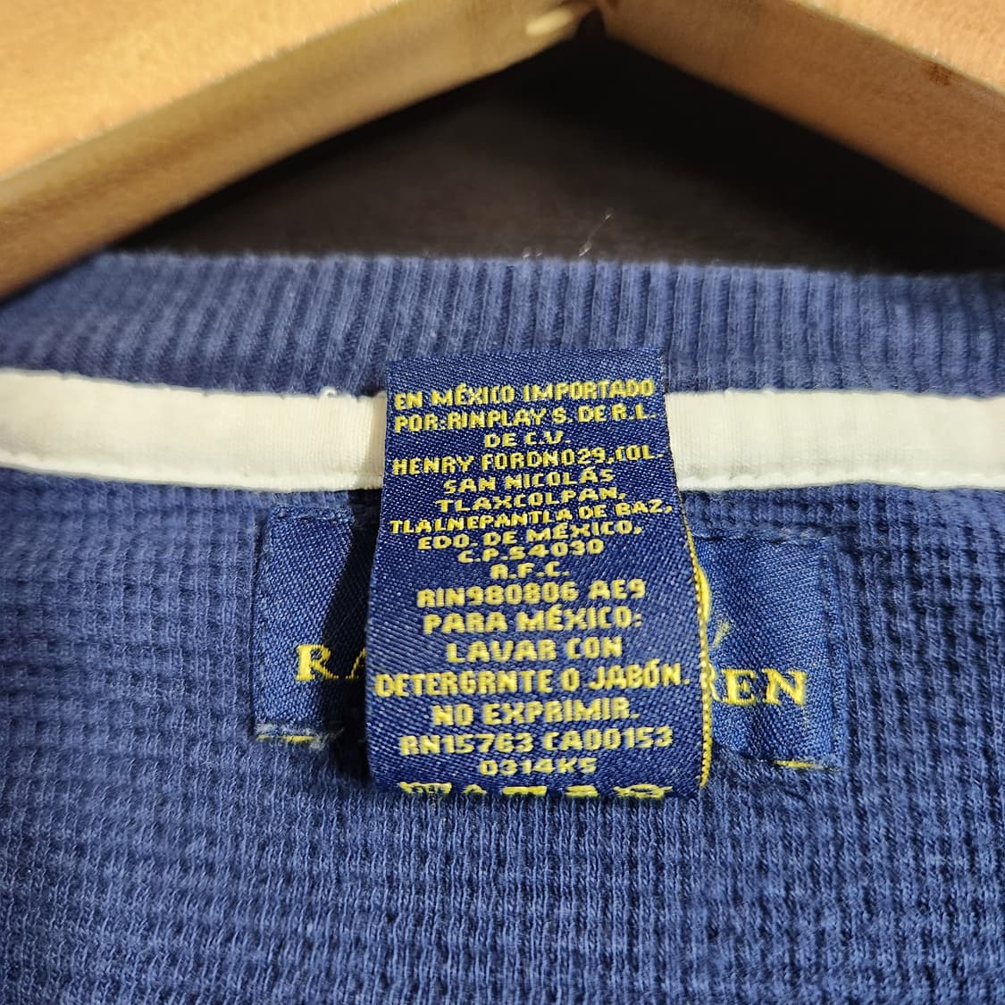 J390 [XL] 폴로 랄프로렌 와플 긴팔 티셔츠 상품이미지6