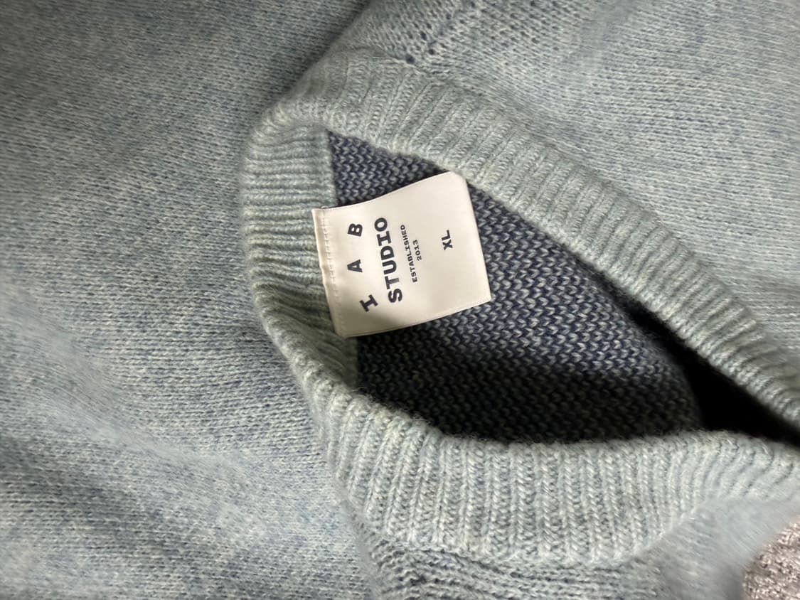 아이앱 스튜디오 니트 스틸블루 XL 상품이미지5