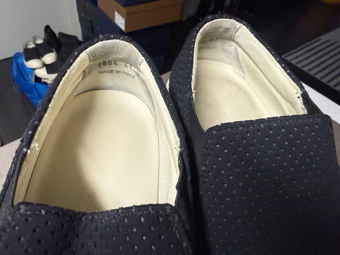 릭오웬스 다크쉐도우 라몬즈 로우 슬립온(펀칭) 상품이미지8