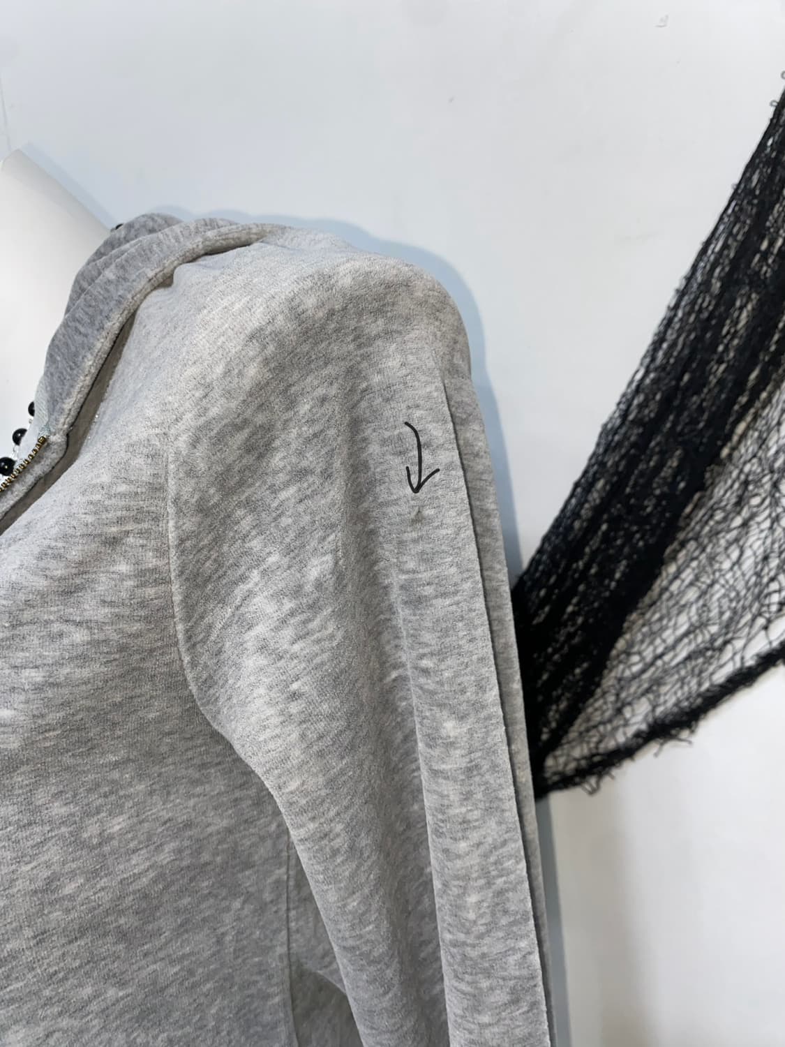 ꒰ঌ 갸루 y2k 벨벳 글리터 후드집업 ໒꒱ 상품이미지5