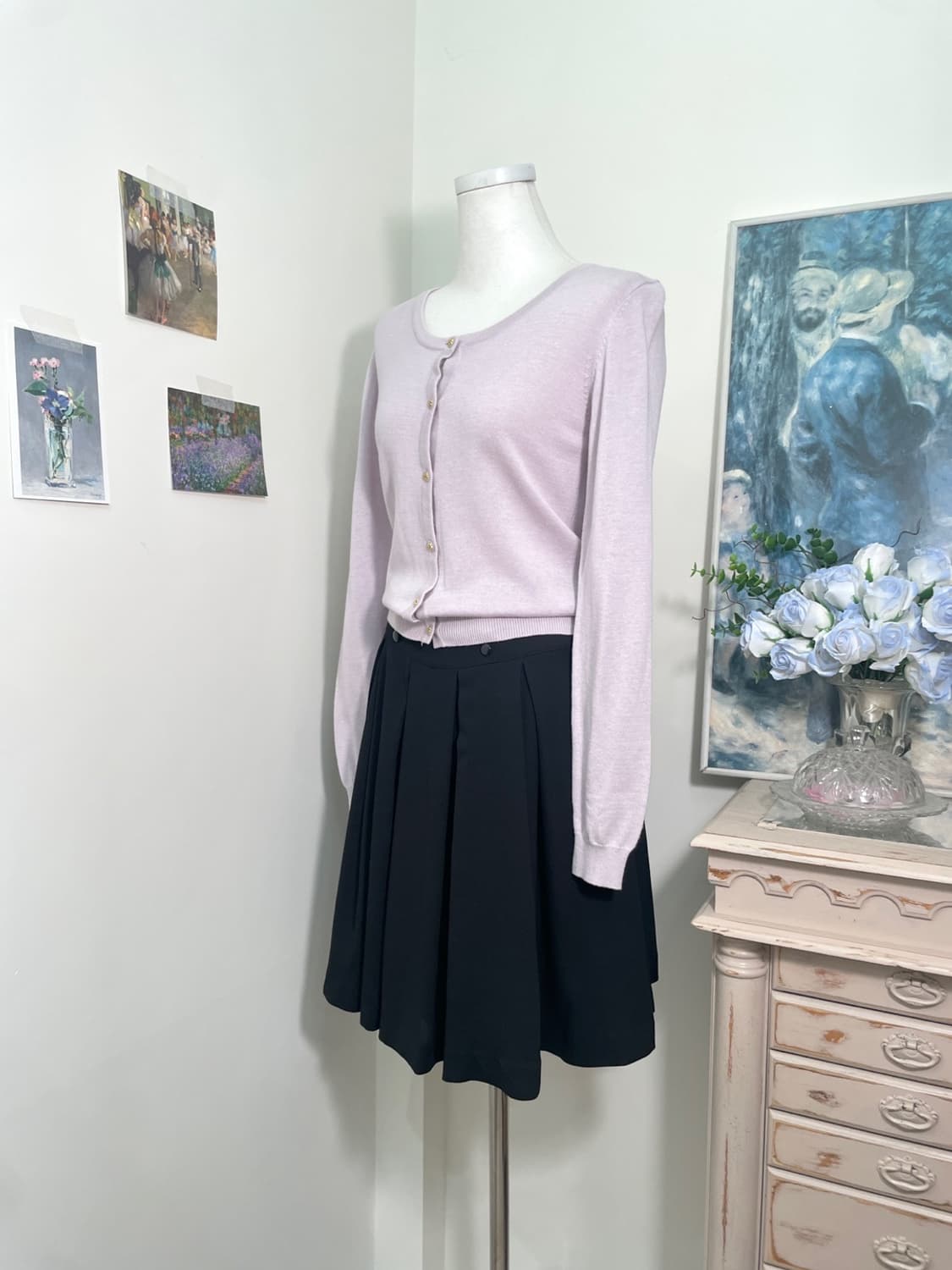 INGNI lavender basic-fit cardigan 상품이미지3