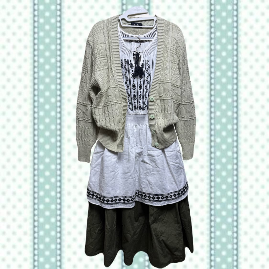 녹차맛 모리걸 코디 세트 상품이미지1