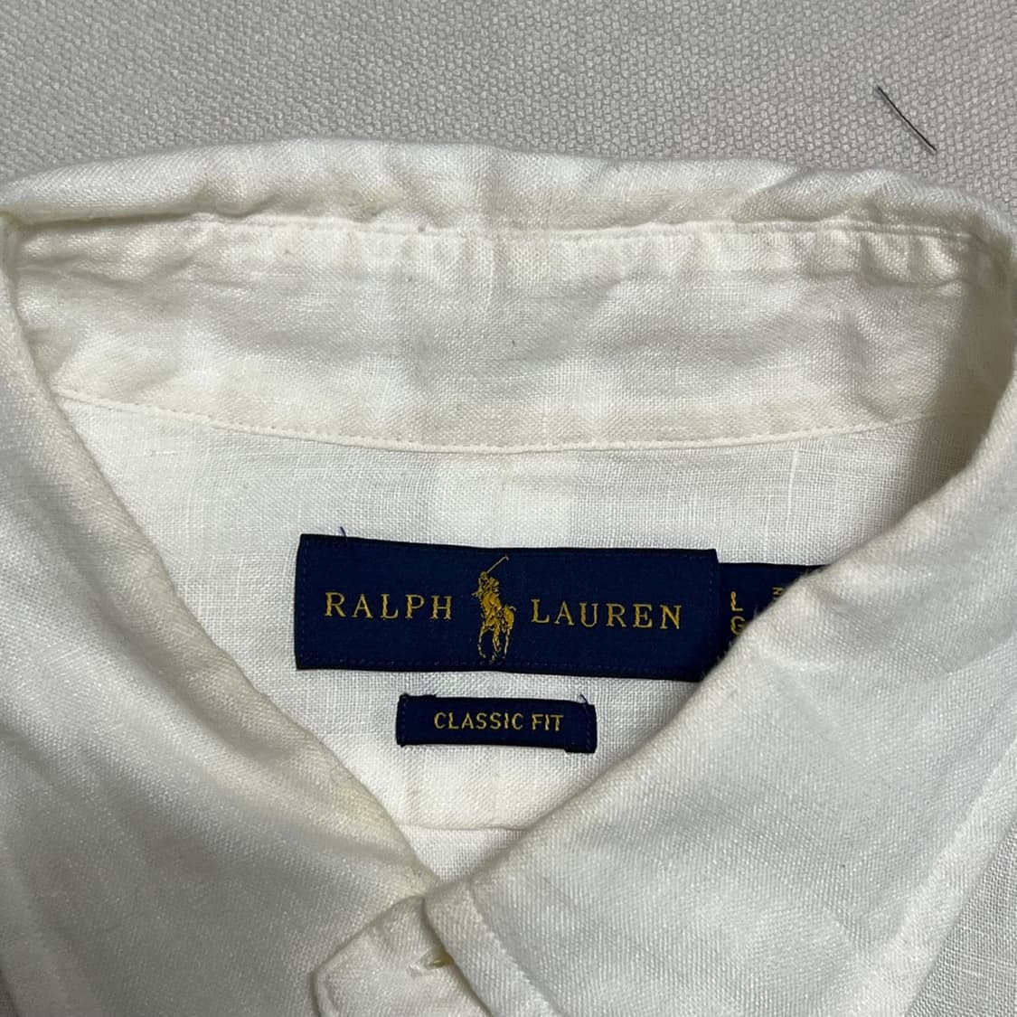 L 폴로랄프로렌 화이트 린넨 셔츠 상품이미지5