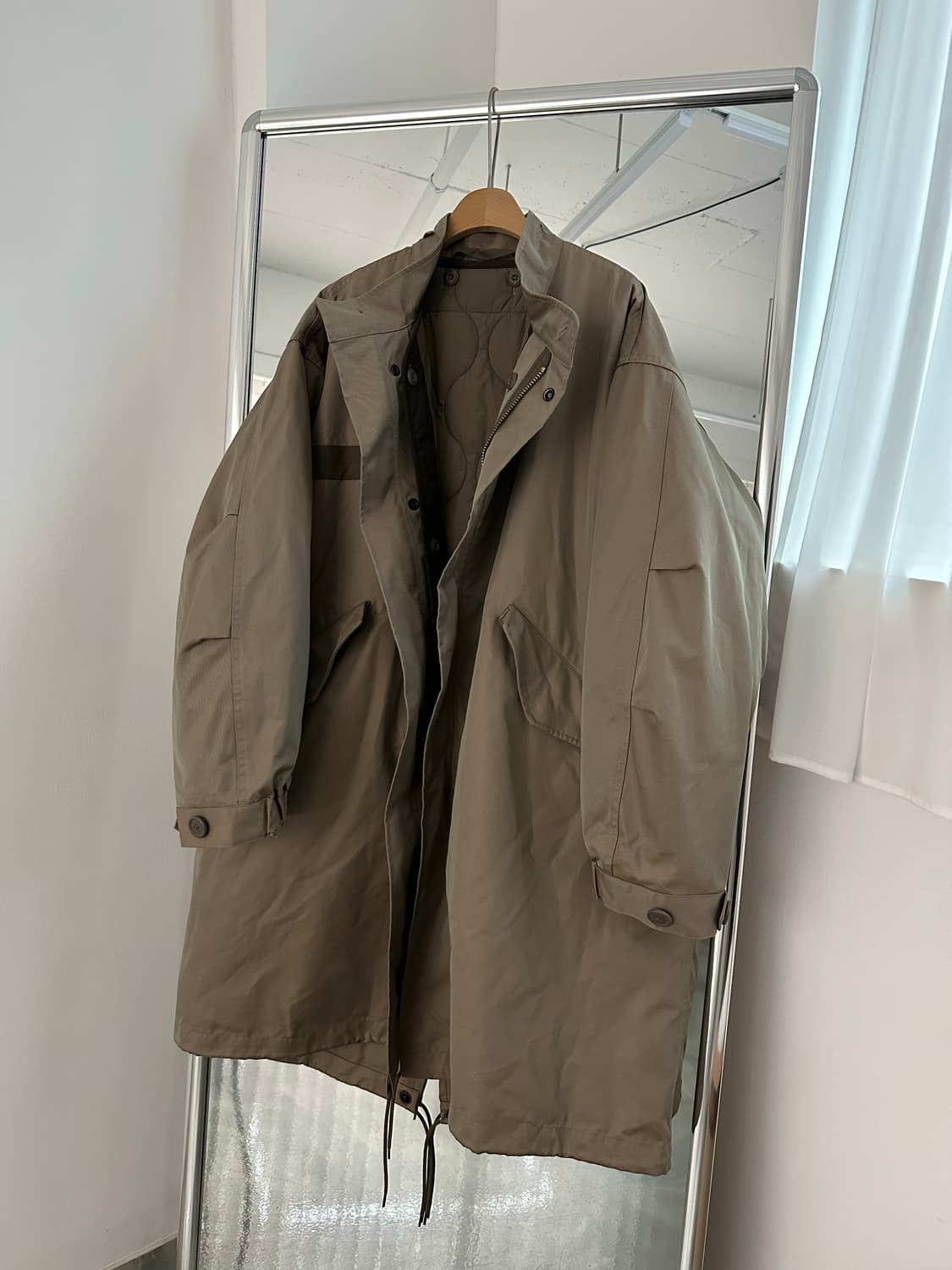 EDIFICE 에디피스 M-65 개파카 피쉬테일 야상 모즈코트 내피 퀼팅 상품이미지1