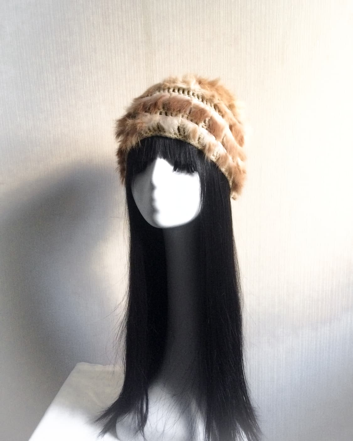  Rabbit fur trimming beanie 상품이미지4