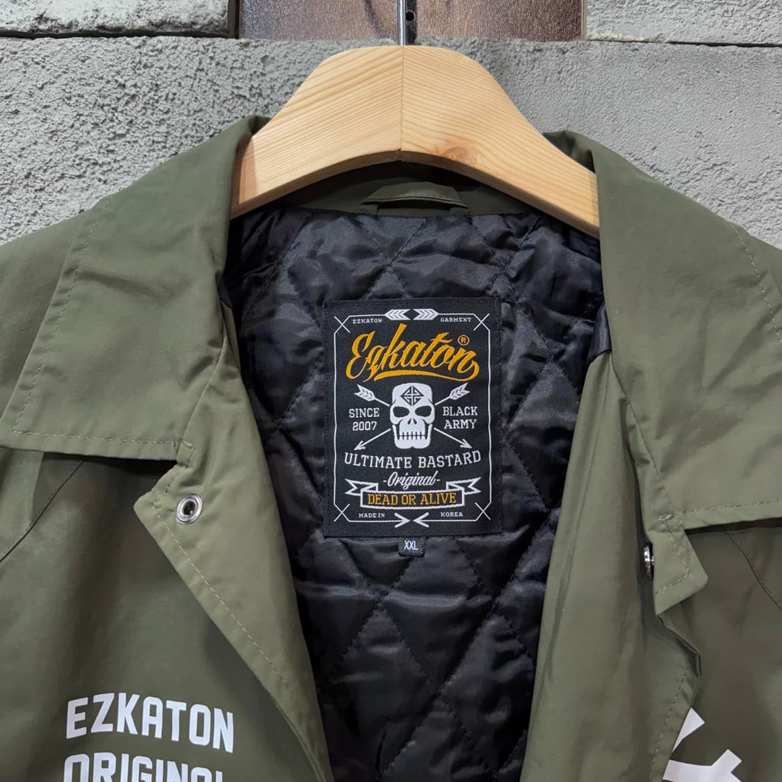 에즈카톤 카키 코치 자켓 (2XL)   상품이미지4