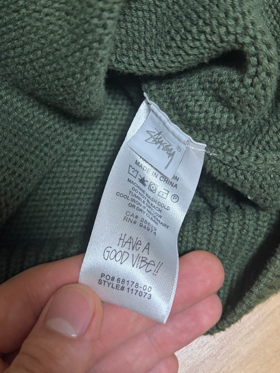 스투시 컬리 스웨터 L 상품이미지3