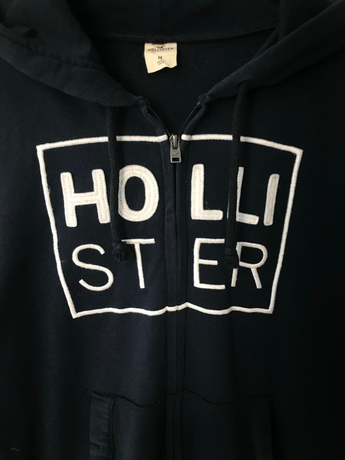 홀리스터 y2k 와투케 네이비 딱붙 후드집업 상품이미지4