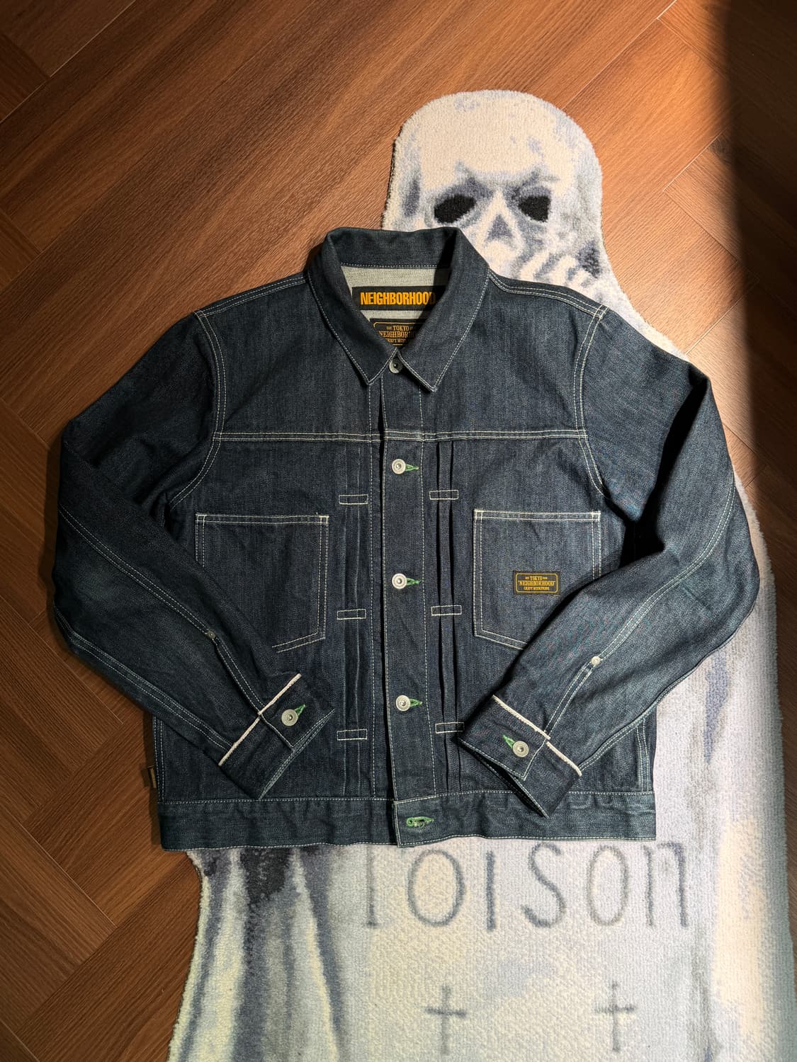 네이버후드 16AW 리지드 스톡맨 타입2 데님 자켓 상품이미지1