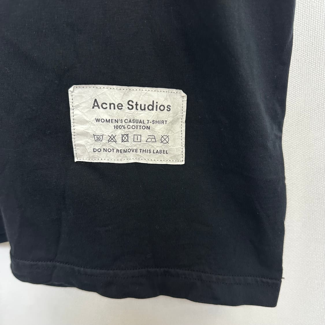 아크네스튜디오 남자 면100% 반팔티 검정 85 (M) 상품이미지4