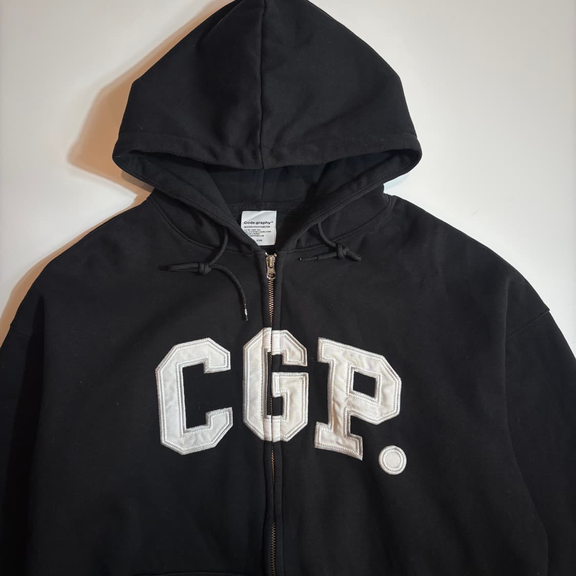 Code:graphy CGP 블랙 후드집업 상품이미지3